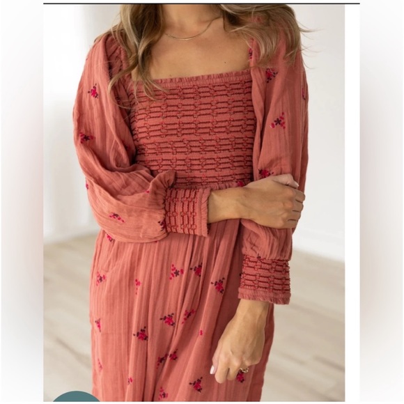 NWT Free People
Dahlia Smocked Jumpsuit - Picture 6 of 11